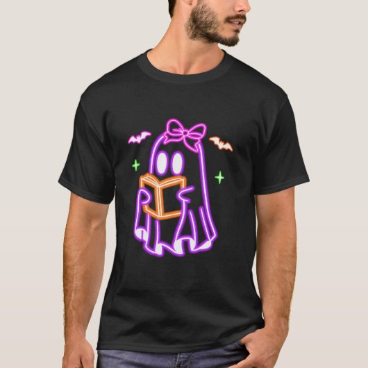 Funny Ghost Trendy Spooky Lehrer Trick oder lehren T-Shirt (Vorderseite)