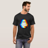 Funny Ghost Trippy Vaporwave Halloween Techno Rave T-Shirt (Vorne ganz)
