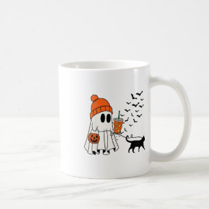 Funny Ghost Walking Cat Ghost Cat Halloween Spooky Kaffeetasse