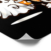 Funny Ghost Walking Chihuahua Dog Halloween Women Poster (Ecke)