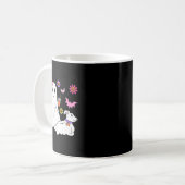 Funny Ghost Walking Dog Spooky Ghost Kaffee Hallow Kaffeetasse (Vorderseite Links)