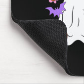 Funny Ghost Walking Dog Spooky Ghost Kaffee Hallow Mousepad (Ecke)