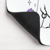 Funny Ghost Walking Dog Spooky Ghost Kaffee Hallow Mousepad (Ecke)