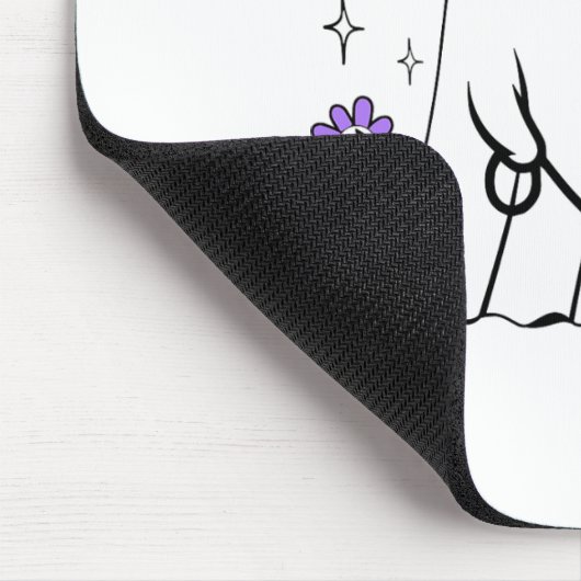 Funny Ghost Walking Dog Spooky Ghost Kaffee Hallow Mousepad (Ecke)