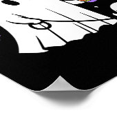 Funny Ghost Walking Dog Spooky Ghost Kaffee Hallow Poster (Ecke)