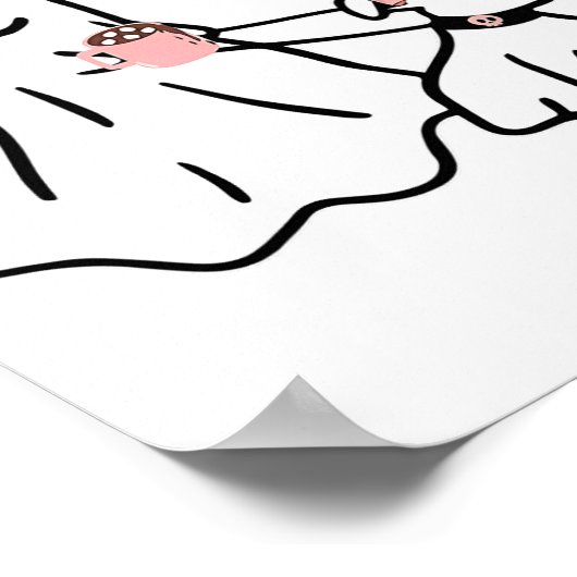 Funny Ghost Walking Dog Spooky Season Halloween Co Poster (Ecke)