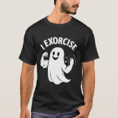 Funny Ghost Workout - "Ich Übung" Halloween Gym T-Shirt (Vorderseite)