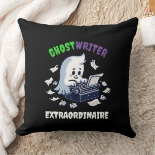 Funny Ghost Writer Extraordinaire Niedlich Ghost Kissen