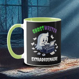 Funny Ghost Writer Extraordinaire Niedlich Ghost Tasse