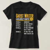 Funny Ghost Writer Stundensatz T-Shirt (Design vorne)