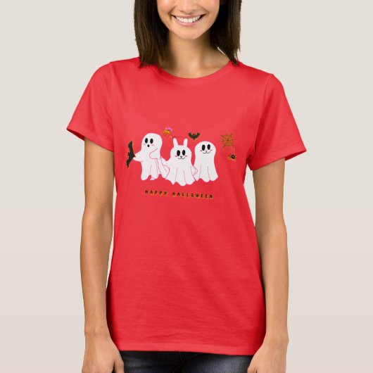 Funny Ghosts , die für ein Bild posieren Frauen-T T-Shirt (Vorderseite)
