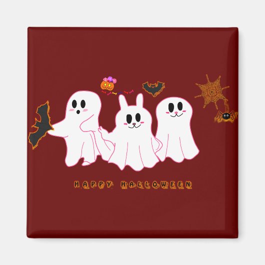 Funny Ghosts, die für ein Bild posten | Magnet (Vorne)