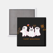 Funny Ghosts, die für ein Bild posten | Magnet (Vorderseite/Rückseite)