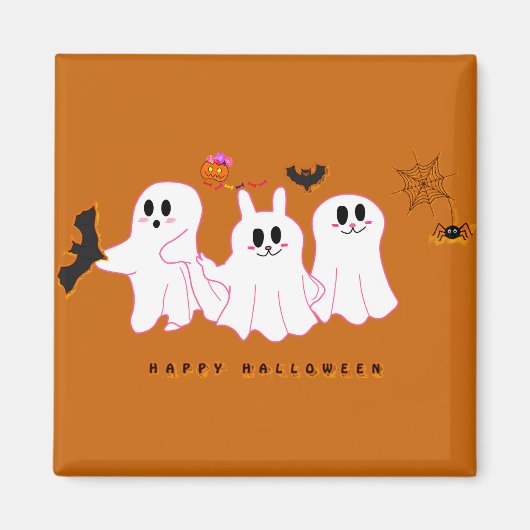 Funny Ghosts, die für ein Bild posten | Magnet (Vorne)