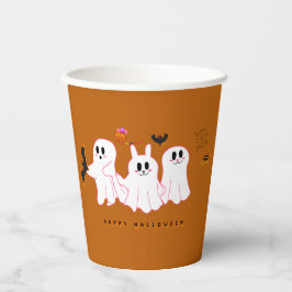 Funny Ghosts, die für ein Bild posten | Papiertass Pappbecher