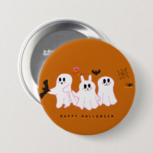Funny Ghosts, die für eine Bildtaste posten Button