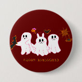 Funny Ghosts, die für eine Bildtaste posten Button (Vorderseite)