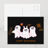 Funny Ghosts, die nach einer Postkarte für Bilder  (Vorne/Hinten)