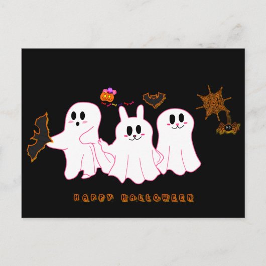 Funny Ghosts, die nach einer Postkarte für Bilder  (Vorderseite)