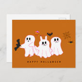 Funny Ghosts, die nach einer Postkarte für Bilder  (Vorne/Hinten)