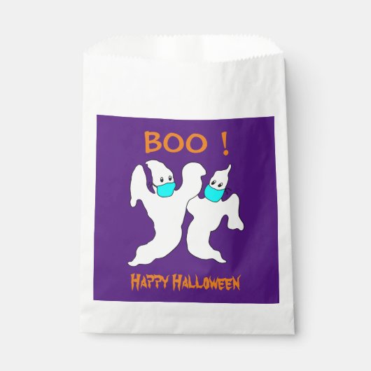 Funny Ghosts in Masken Halloween Gefälligkeitsags Geschenktütchen (Vorderseite)