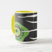 Funny Ghoulish Beängstigend Zombie Scratched Tasse (Vorderseite Links)