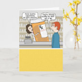 Funny Giant Laxative Pillen bekommen gute Karte (Gelbe Blume)