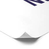 Funny gib nie auf #Frog Chog Bird Poster (Ecke)