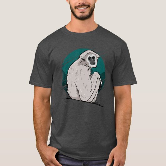Funny Gibbon Monkey friend T-Shirt (Vorderseite)
