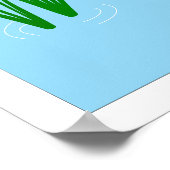 Funny gibt Frog Choice Bird nie auf Poster (Ecke)