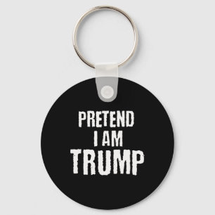 Funny gibt vor, ich sei Trump Halloween politische Schlüsselanhänger