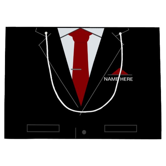 Funny Gift Bag mit Individuelle Name und Business Große Geschenktüte (Vorderseite)