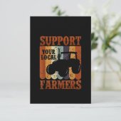 Funny Gift Bauer Hühnerfarm Ziege Zuchtgeschenk Dankeskarte (Stehend Vorderseite)