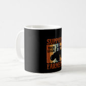 Funny Gift Bauer Hühnerfarm Ziege Zuchtgeschenk Kaffeetasse (Vorderseite Links)