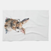 Funny Gift , Bunnie , Kaffee , Friend Geschenk Geschirrtuch (Horizontal)