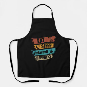 Funny Gift essen Sleep Picklebal Wiederholung Schürze