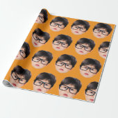 Funny Gift for Boyfriend Custom Face Gift for Girl Geschenkpapier (Ungerollt)