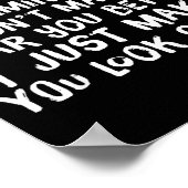 Funny Gift For Deaf People Hearing Joke Poster (Ecke)