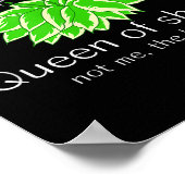 Funny Gift For Gardeners Hosta Plant Queen Of Shad Poster (Ecke)