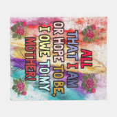 Funny Gift For Mom | Funny Quotes To Mommy | Fleecedecke (Vorderseite (Horizontal))