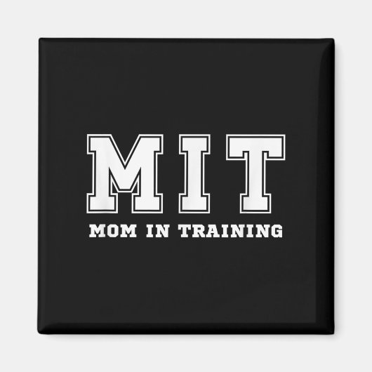 Funny Gift For New Mom In Training Expecting Pregn Magnet (Vorne)