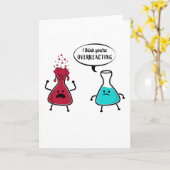 Funny Gift für Chemielehrer Karte (Gelbe Blume)