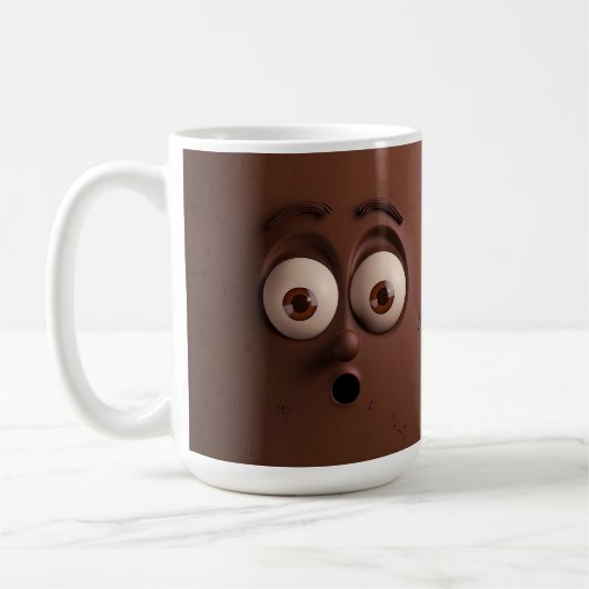 Funny Gift für Chocoholics Funny Mug Kaffeetasse (Links)