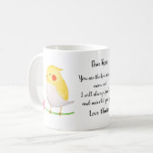 Funny Gift für Cockatiel Besitzer Niedlicher Indiv Kaffeetasse (Vorderseite Links)