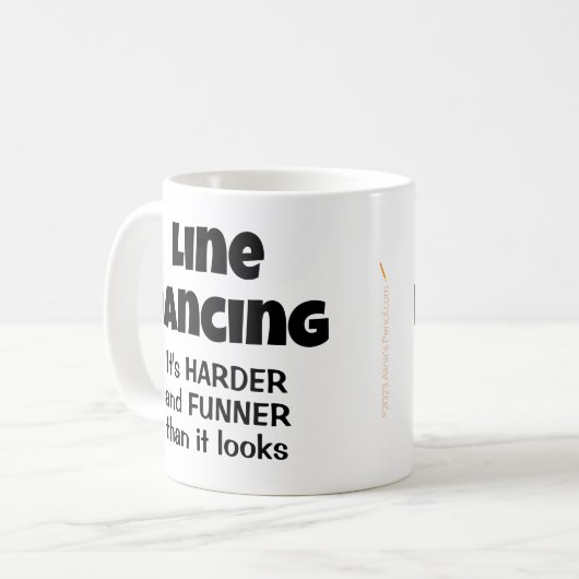 Funny Gift für Line Dancers Line Dancing Funner Kaffeetasse (Vorderseite Links)