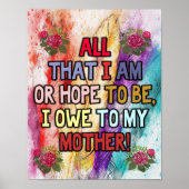 Funny Gift für Mama | Funny Quotes to Mommy | Poster (Vorne)