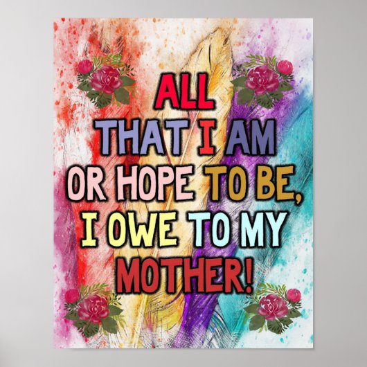 Funny Gift für Mama | Funny Quotes to Mommy | Poster (Vorne)