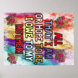 Funny Gift für Mama   Funny Quotes to Mommy   Poster