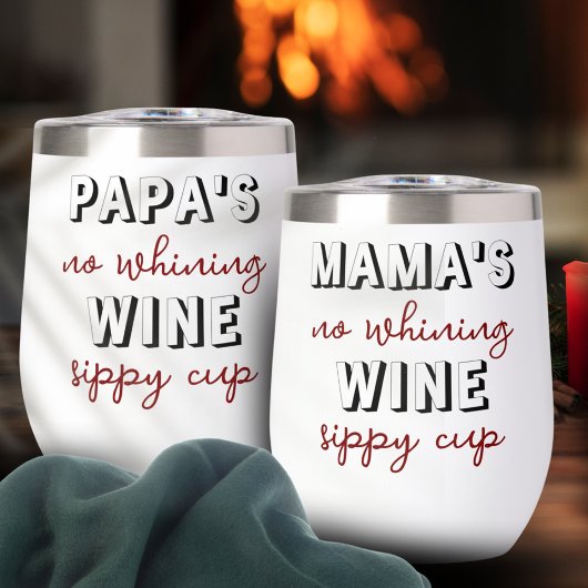 Funny Gift für Mama Wine Sippy Cup Zitat