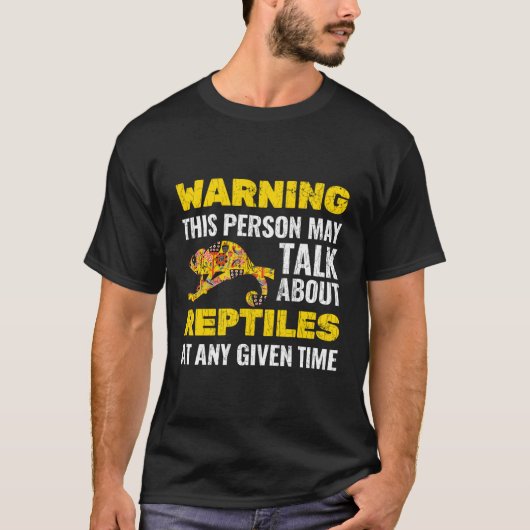 Funny Gift für Reptile Lover Geschenk Niedlich Cha T-Shirt (Vorderseite)